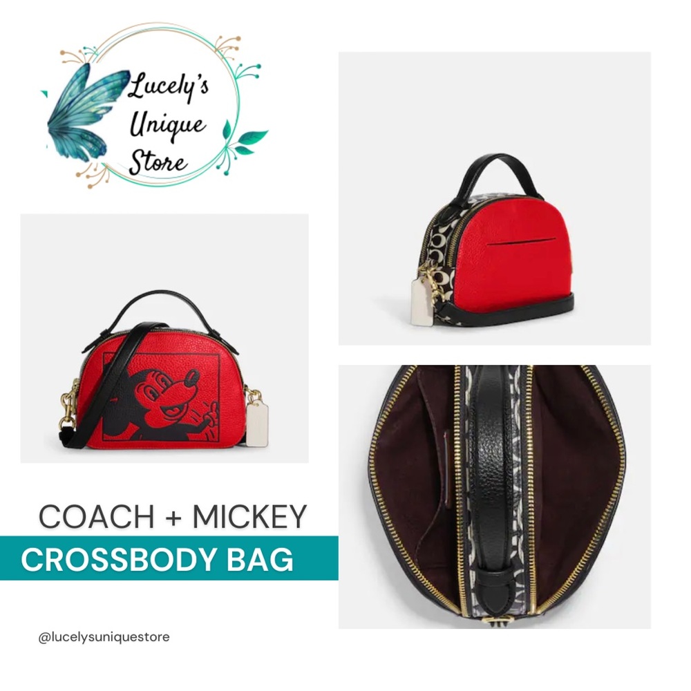 NWT Coach + Mickey Mouse Crossbody - Picture 2 of 3